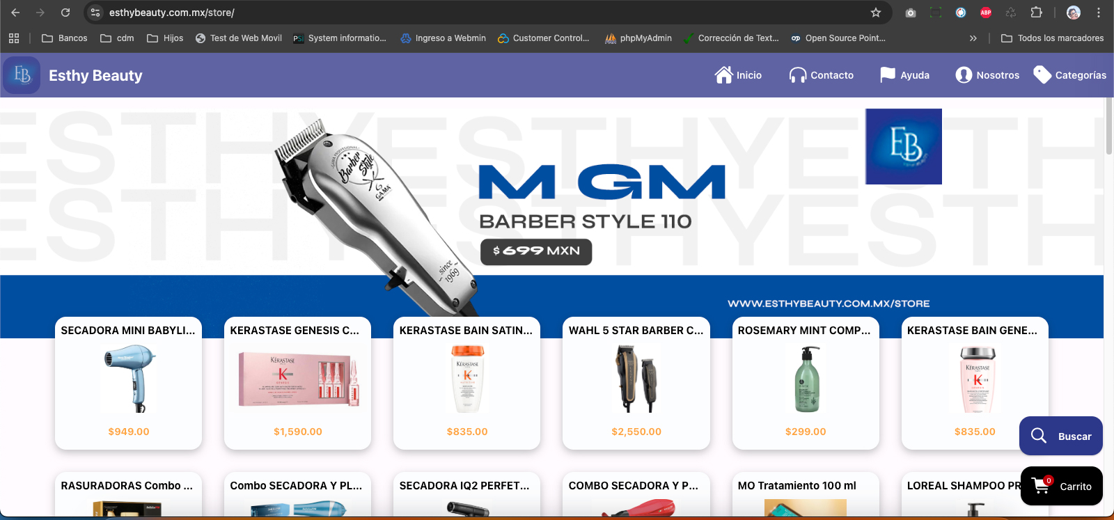 Diseño de tiendas en línea